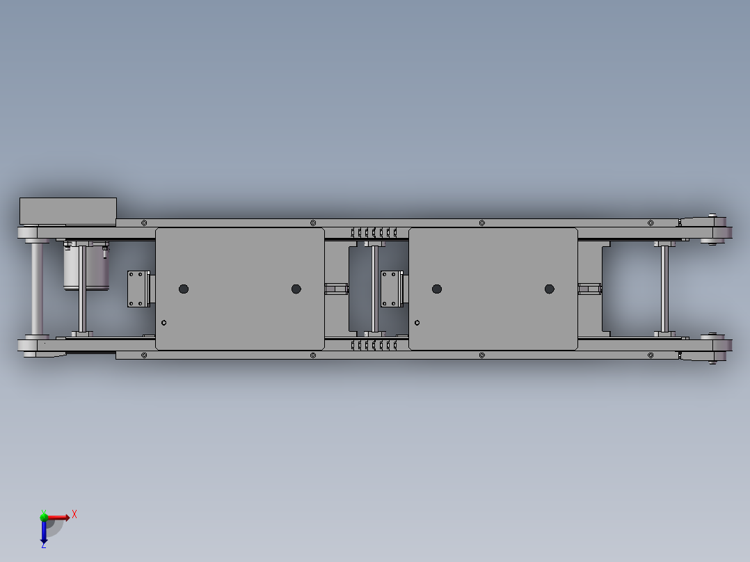 止回组件俯视图