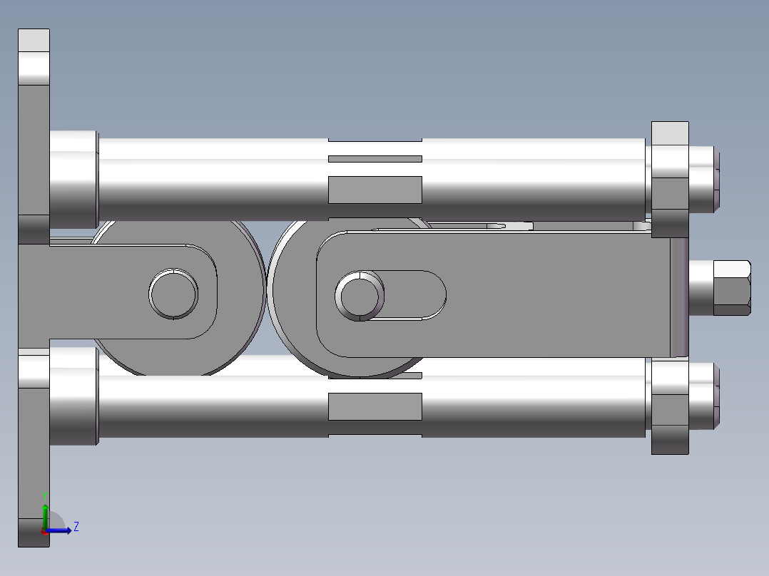压紧装置左视图
