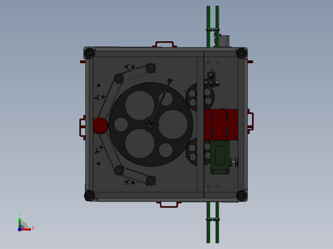 自动化洗瓶机前视图