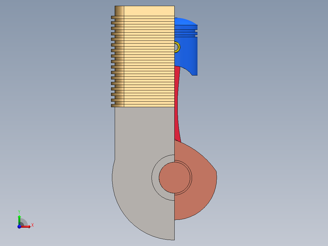 液压缸 油缸 (2)前视图