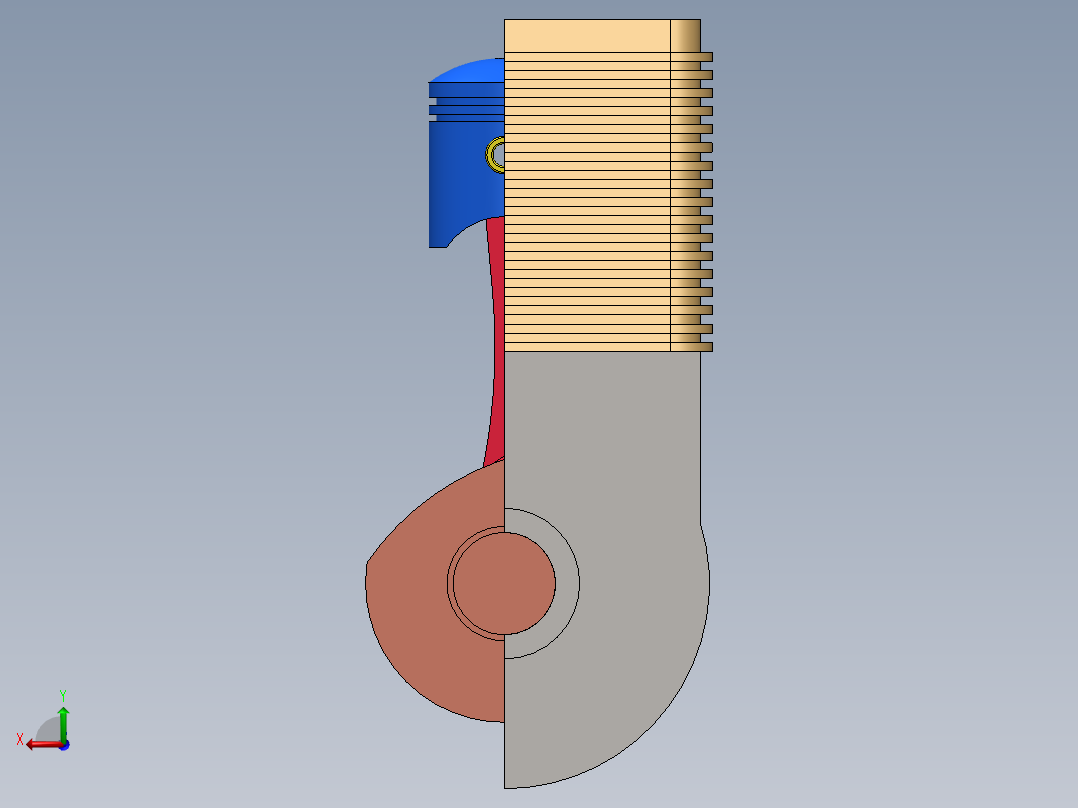 液压缸 油缸 (2)后视图