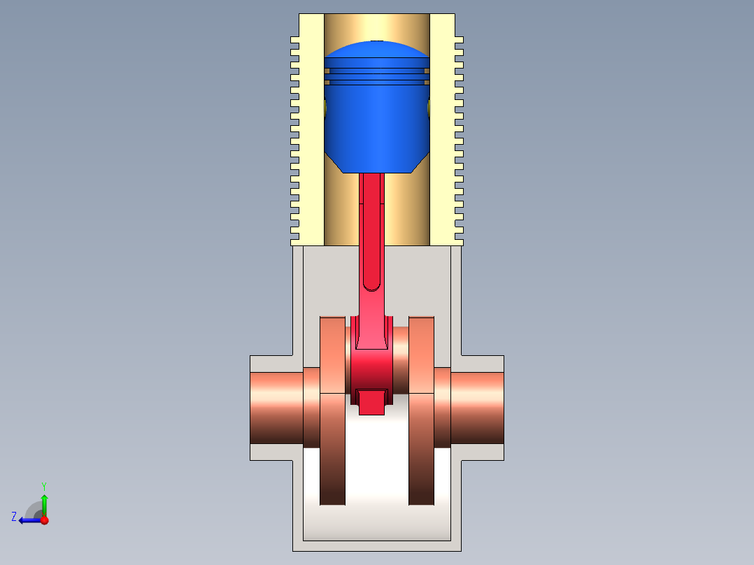 液压缸 油缸 (2)右视图