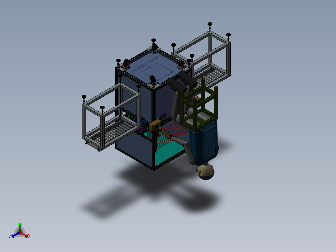 19-手动锁螺丝机正等轴测图