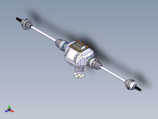 断开式驱动桥总成catia三维+CAD图纸=1082357==100主视缩略图