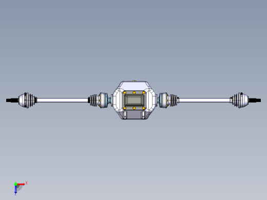 断开式驱动桥总成catia三维+CAD图纸=1082357==100俯视缩略图