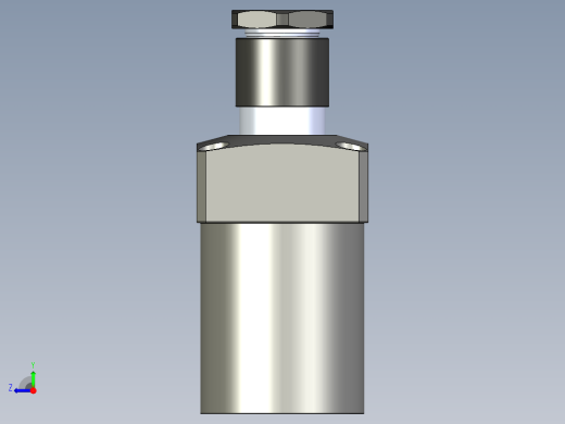 KOSMEKLHS1050-SR-Y30多系列多零件图纸模型右视缩略图