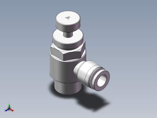 节流阀PSL803A（3分8厘）正等轴测缩略图