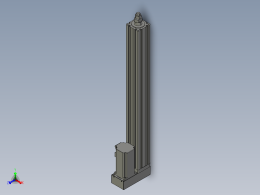 12VZ电动缸-VZ6-S500-BD正等轴测缩略图