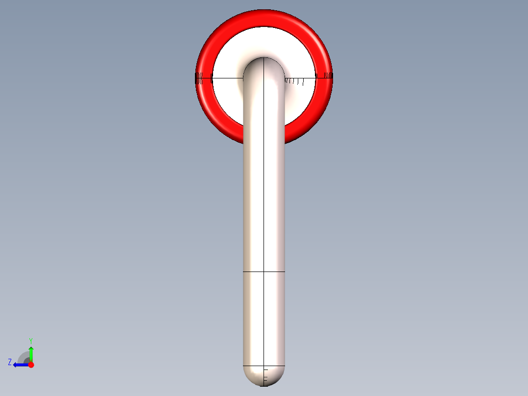 DO-35二极管封装，垂直和水平版本右视图