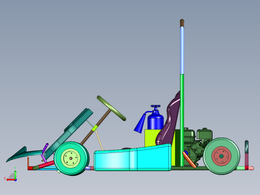 单人汽油赛道卡丁车后视缩略图