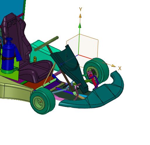 单人汽油赛道卡丁车