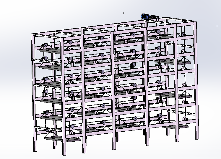 多层蚕台循环机设计