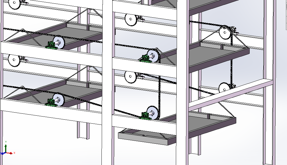 多层蚕台循环机设计