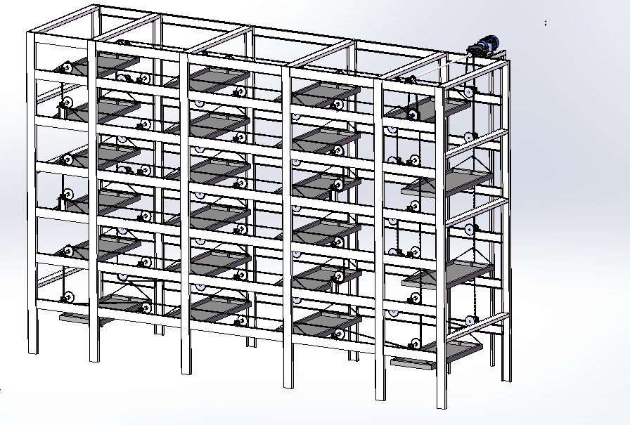 多层蚕台循环机设计