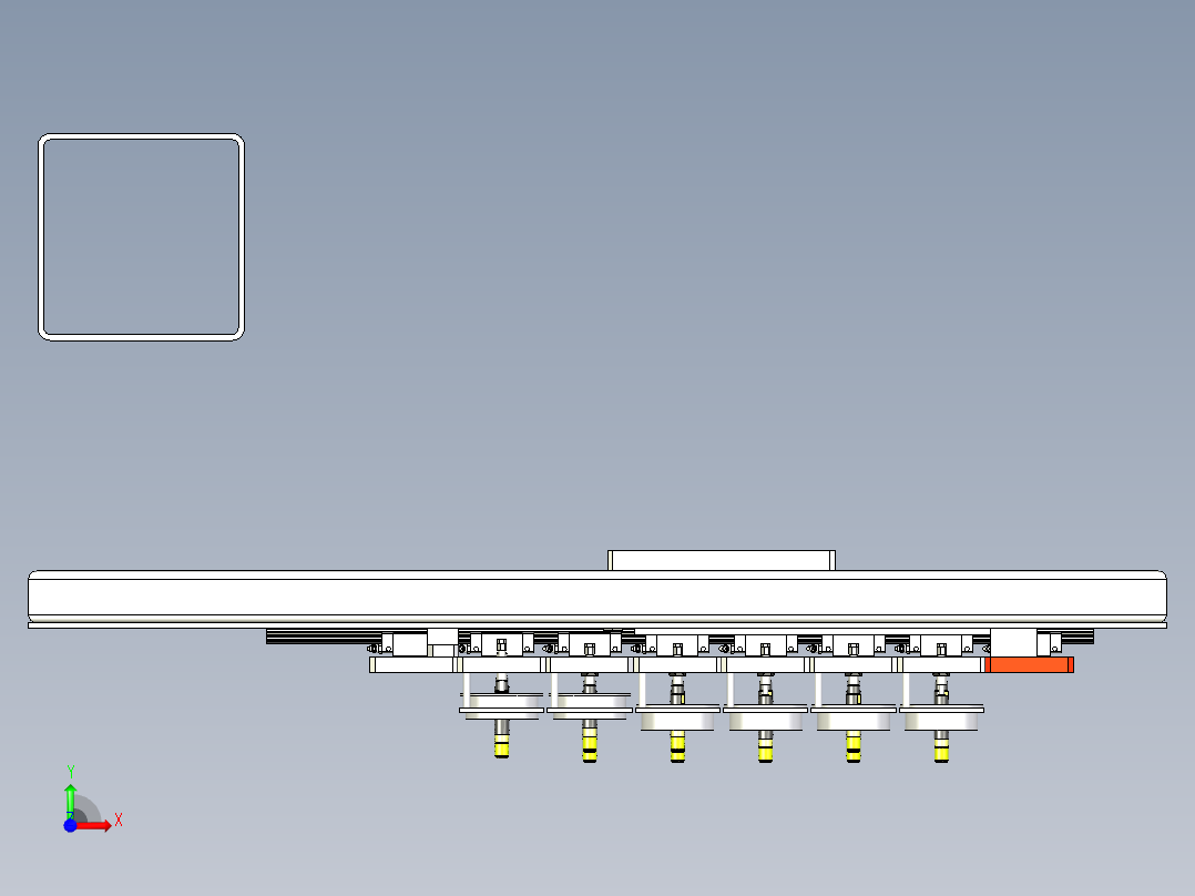 电磁吸盘夹具前视图