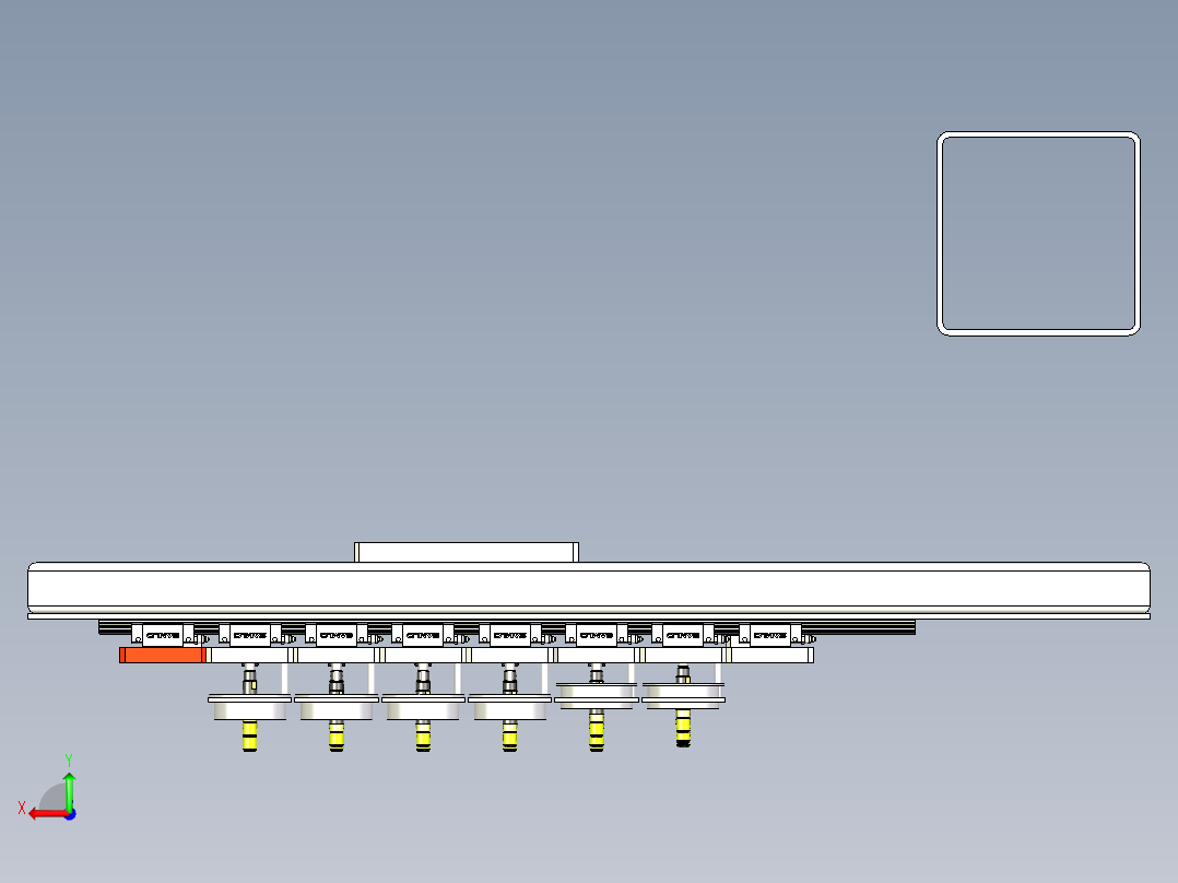电磁吸盘夹具后视图
