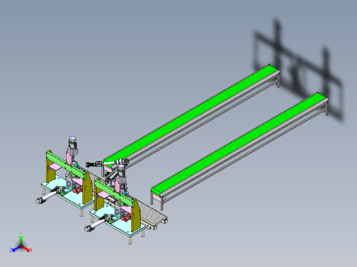 旋转折弯机设备与移动取料机械手组合