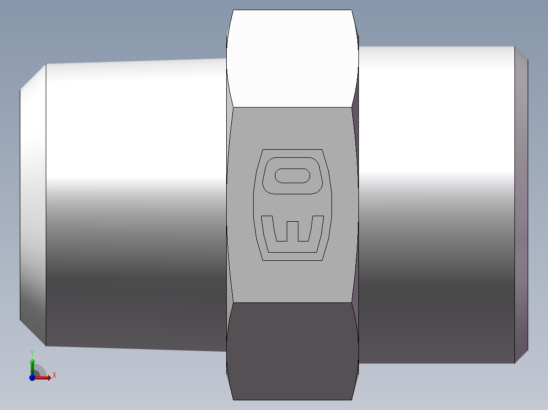 美制锥螺纹、1DN-30-12前视图