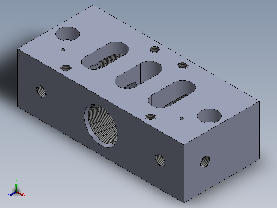 A0002640-子板 Aventics（基板系列 563，565）正等轴测图