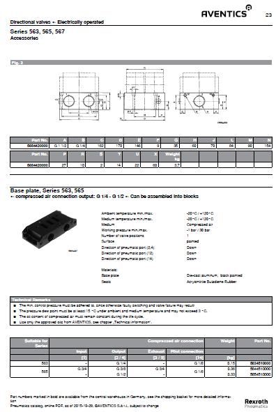 A0002640-子板 Aventics（基板系列 563，565）