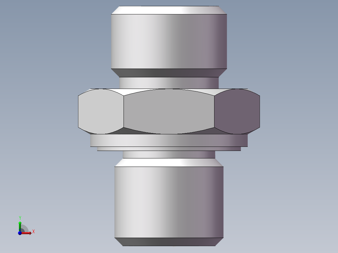 英制管螺纹ED密封、1CB-14-04WD前视图