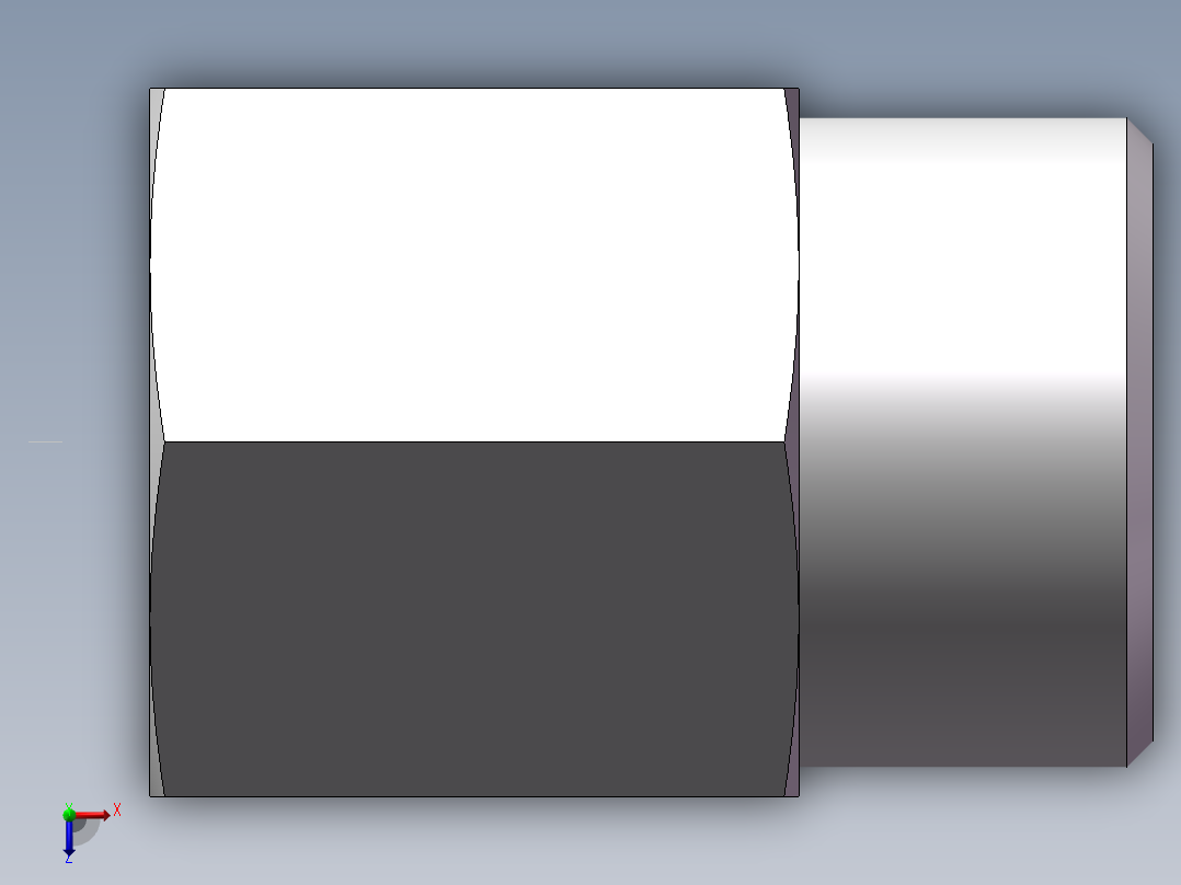 直通内螺纹接头、5CB-22-06俯视图