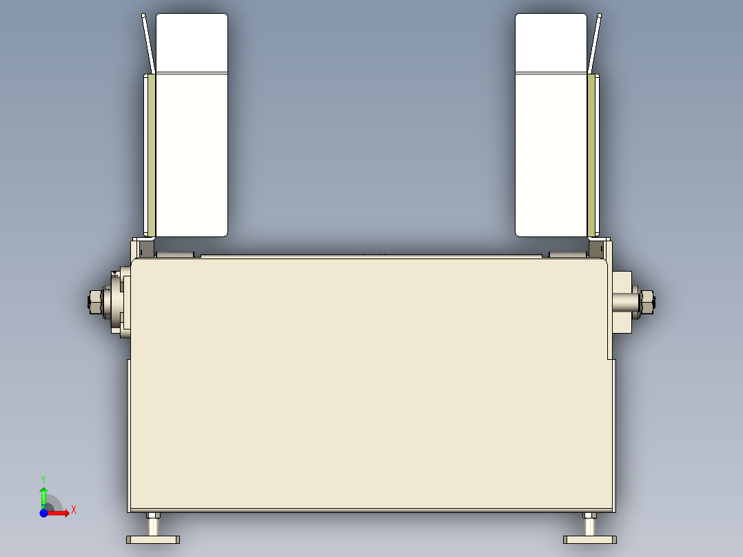 上料倍速链线前视图
