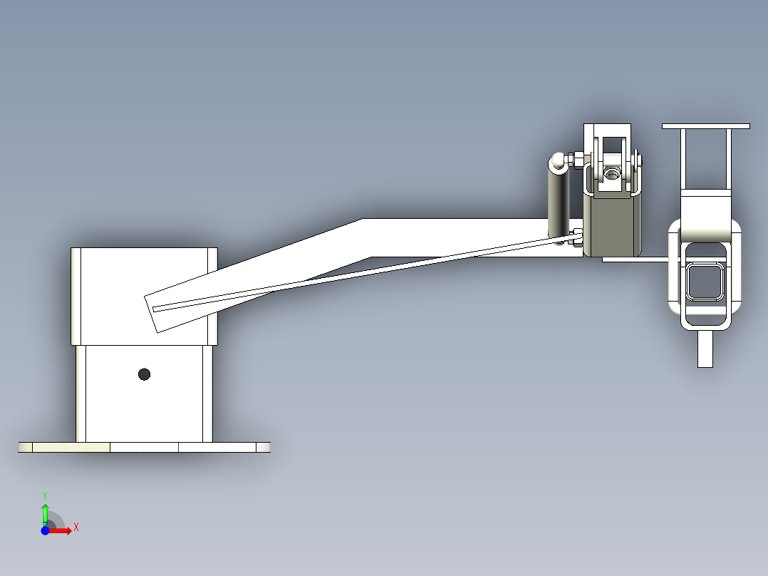 越野车备胎架前视图