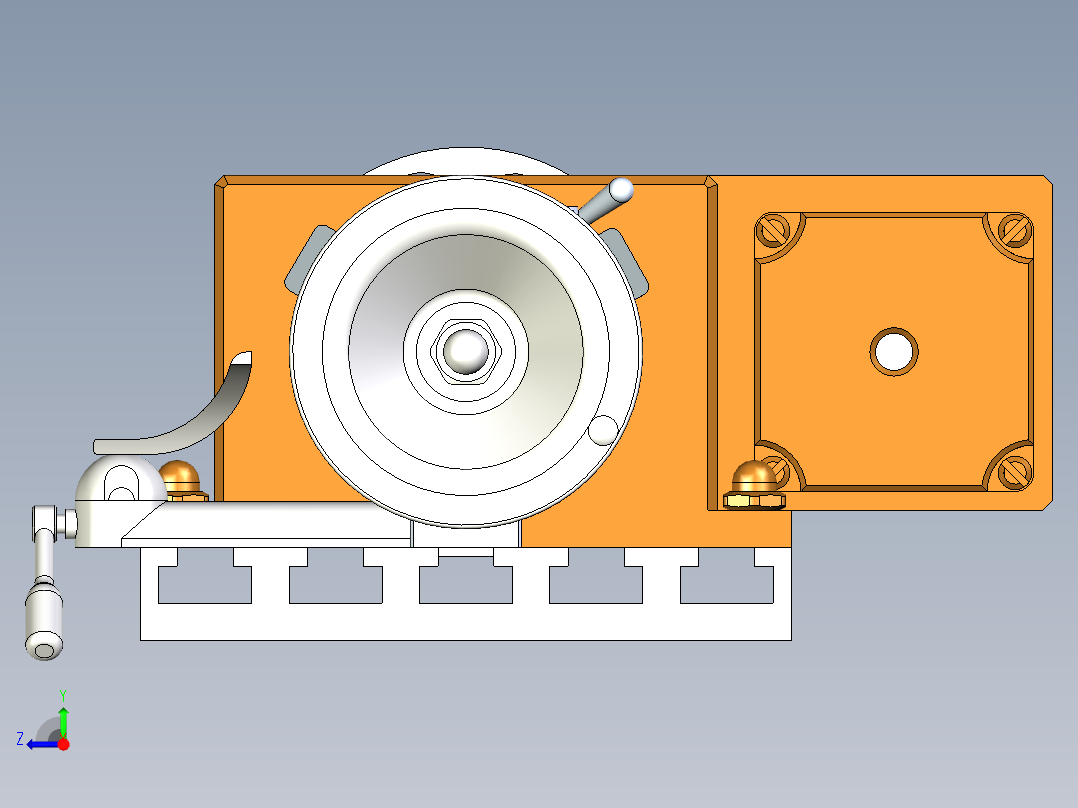 B2004524-车床  迷你木工车床右视图