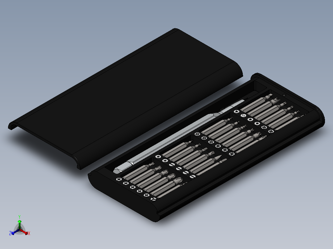 螺丝刀套装 _ Screwdriver Set正等轴测图