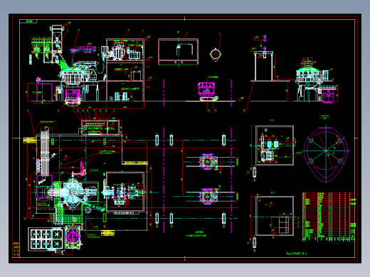 钢铁厂100吨炼钢电弧炉布置图MF15