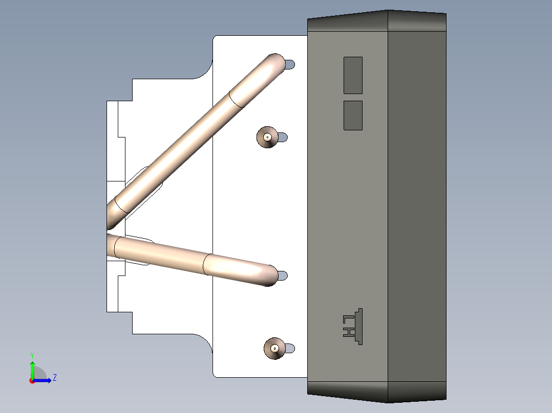 amd am4无刀片箱式冷却器13左视图
