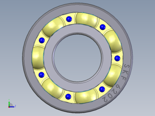 滚珠轴承 SKF 6202左视缩略图