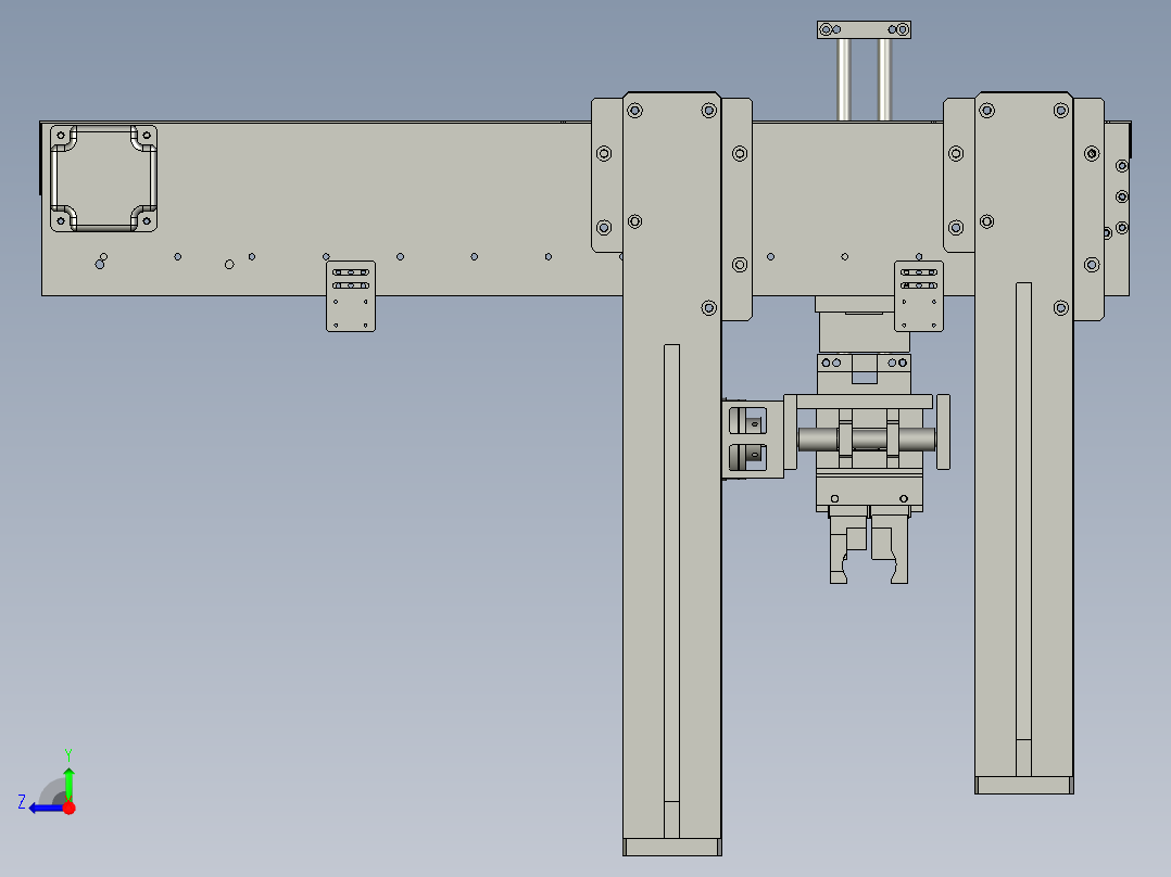 下料机械手右视图