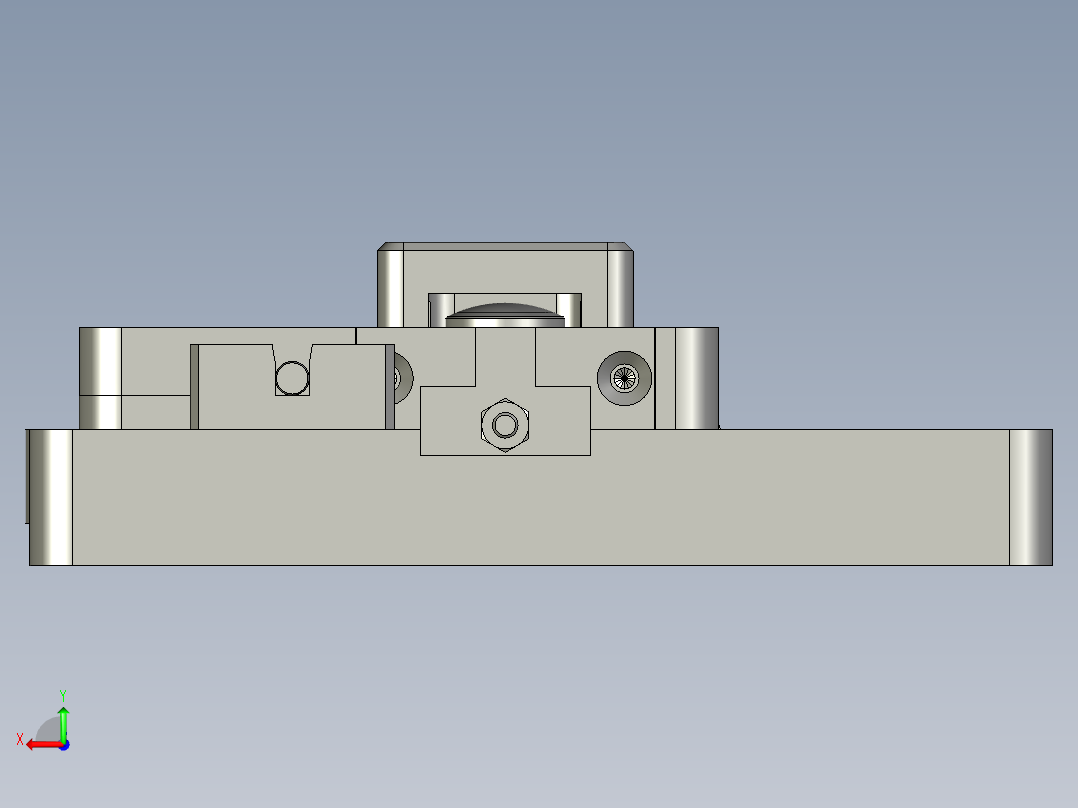 768仿形治具装配体后视图