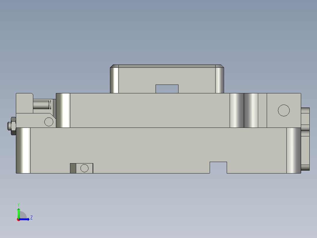 768仿形治具装配体左视图