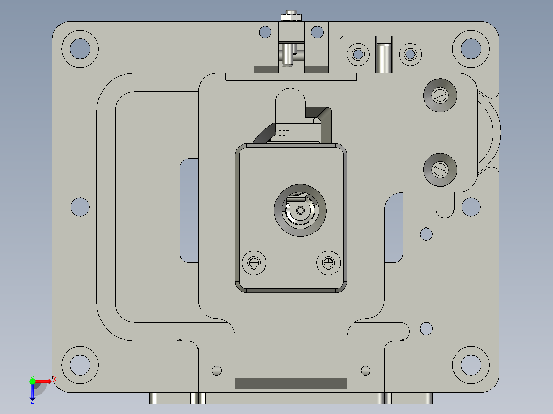 768仿形治具装配体俯视图