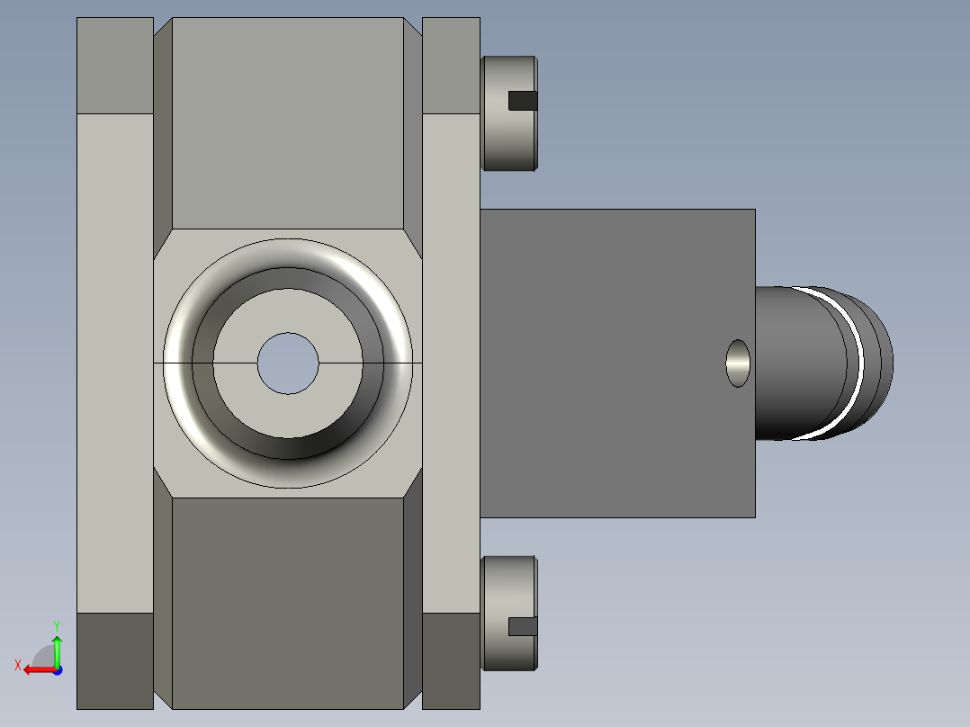 adaptor夹头装配后视图