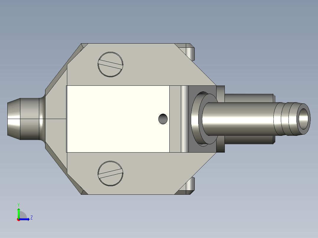 adaptor夹头装配左视图