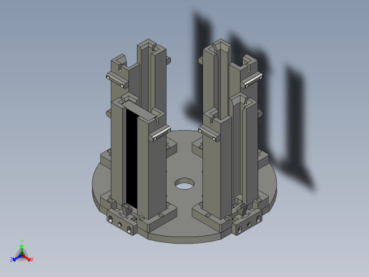 SAWH02-03300-1A0铝片盒转盘正等轴测缩略图