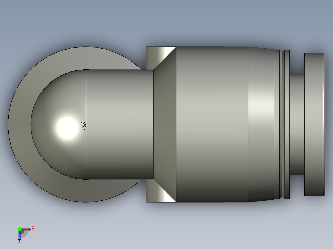 PV8-弯头-亚德客俯视图