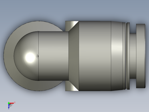 PV8-弯头-亚德客俯视缩略图