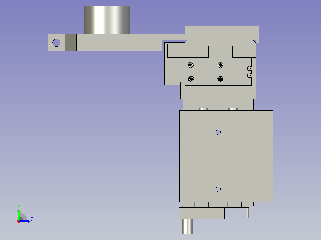 QGJT-防磁机构左视图
