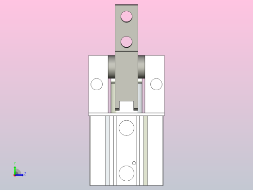 气爪（支点开闭型）肘节型HMHT2系列[HMHT2-50D]左视缩略图