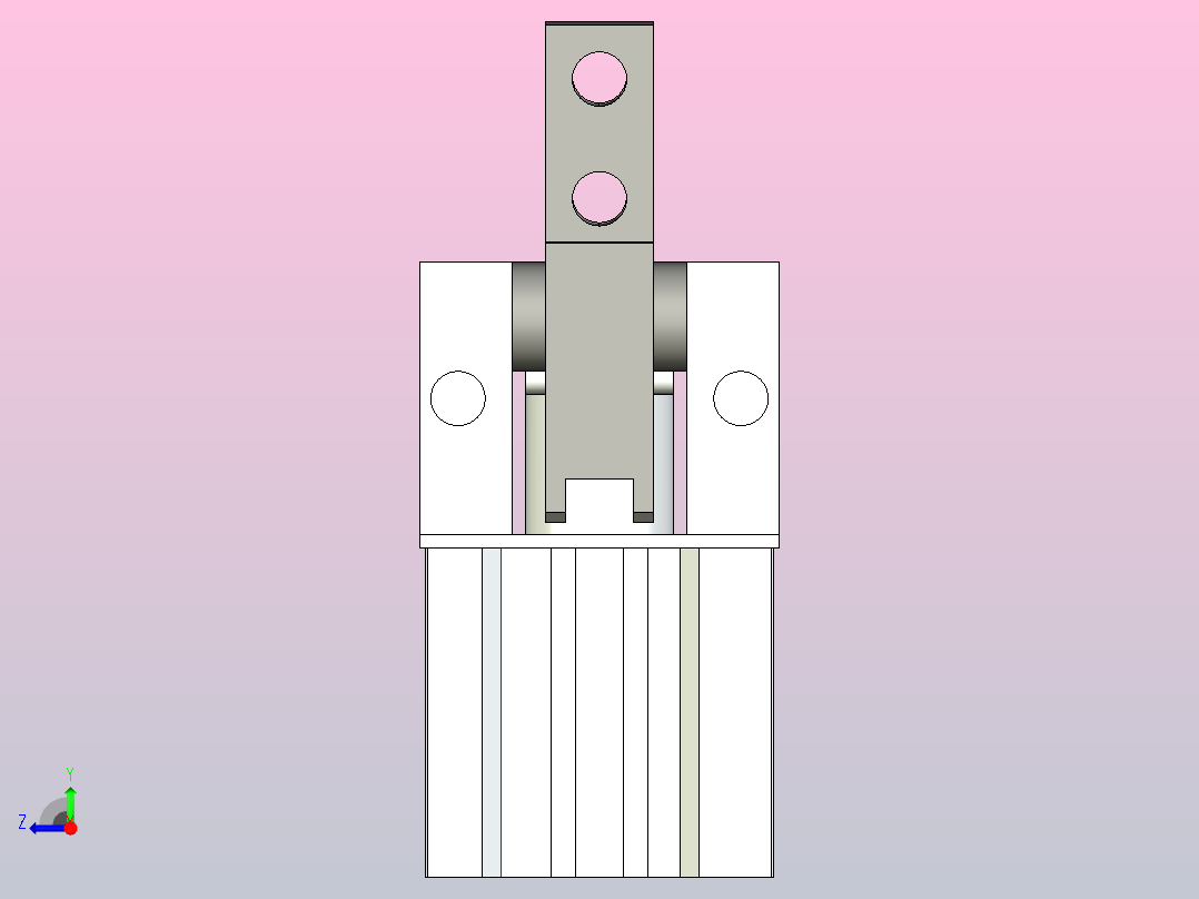 气爪（支点开闭型）肘节型HMHT2系列[HMHT2-50D]右视图