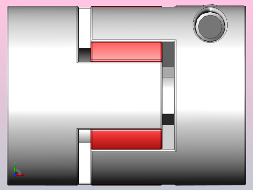 LK16系列 夹紧螺丝固定弄梅花联轴器[LK16-C15]前视缩略图