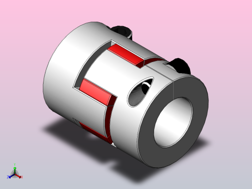 LK16系列 夹紧螺丝固定弄梅花联轴器[LK16-C15]正等轴测缩略图