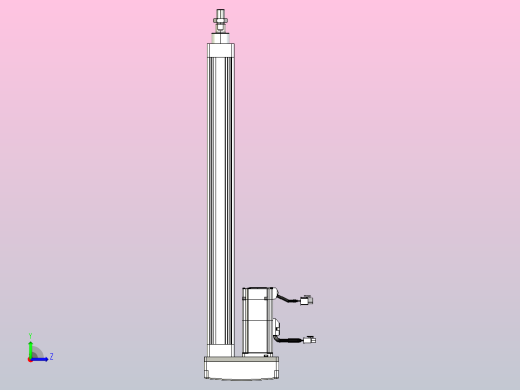 轻载电动缸TPA-ESR40-1210C-L450-MR-W-P40-C3左视缩略图