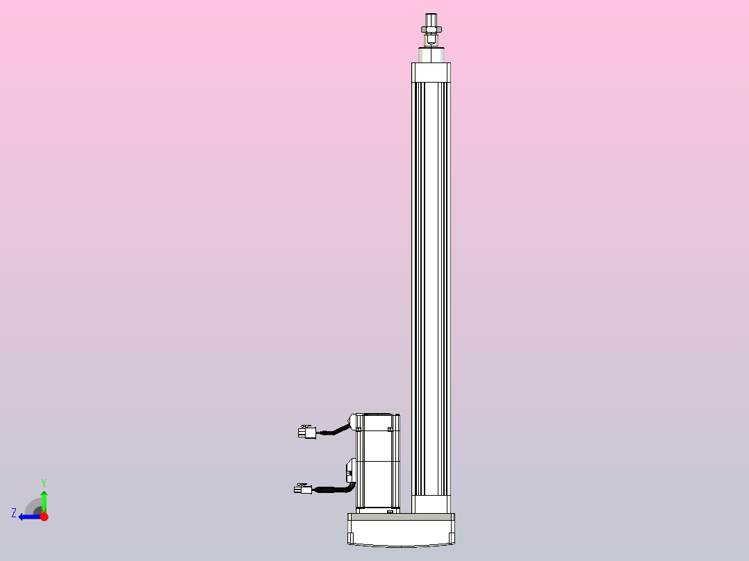 轻载电动缸TPA-ESR40-1210C-L450-MR-W-P40-C3右视图