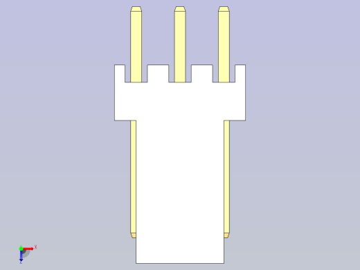 PC 风扇 3PIN PCB 接头俯视缩略图